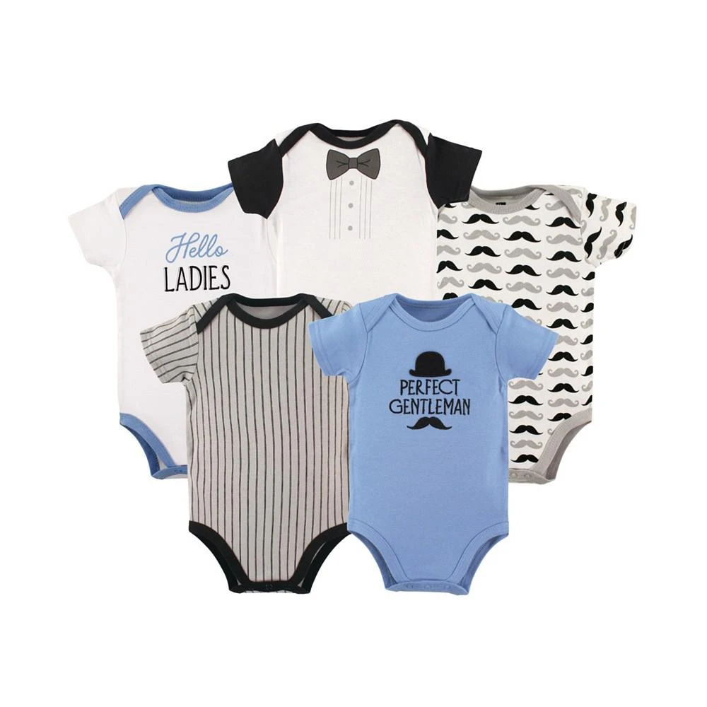 商品Hudson|Baby Boys Cotton Bodysuit, 5-Pack,价格¥181,第1张图片详细描述