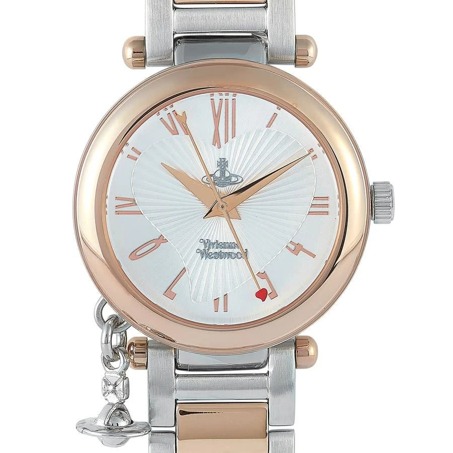 商品Vivienne Westwood|Vivienne Westwood Orb Quartz Silver Dial Ladies Watch VV006RSSL,价格¥1266,第1张图片