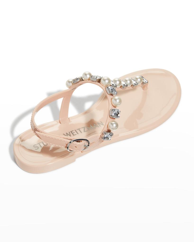 Goldie Jelly Crystal Thong Sandals商品第3张图片规格展示