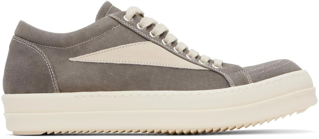 商品Rick Owens|Gray Hollywood Vintage Sneakers,价格¥4615,第1张图片