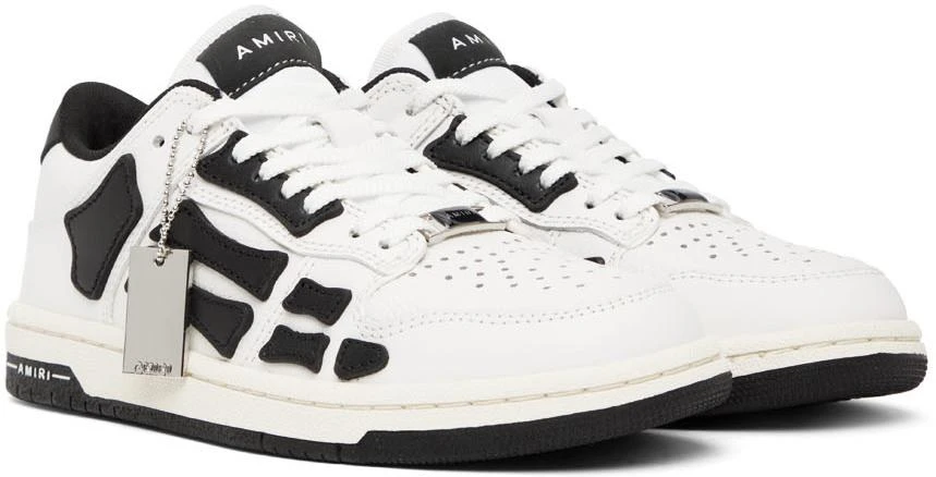 商品AMIRI|White & Black Skel Sneakers,价格¥5246,第4张图片详细描述