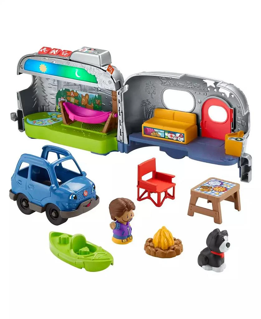 商品Fisher Price|Little People Light-Up Learning Camper Set,价格¥247,第1张图片