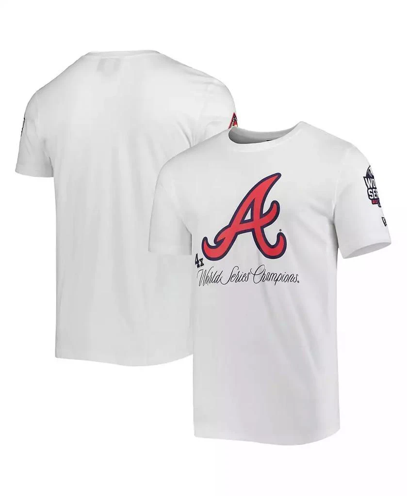 商品New Era|Men's White Atlanta Braves Historical Championship T-shirt,价格¥297,第1张图片