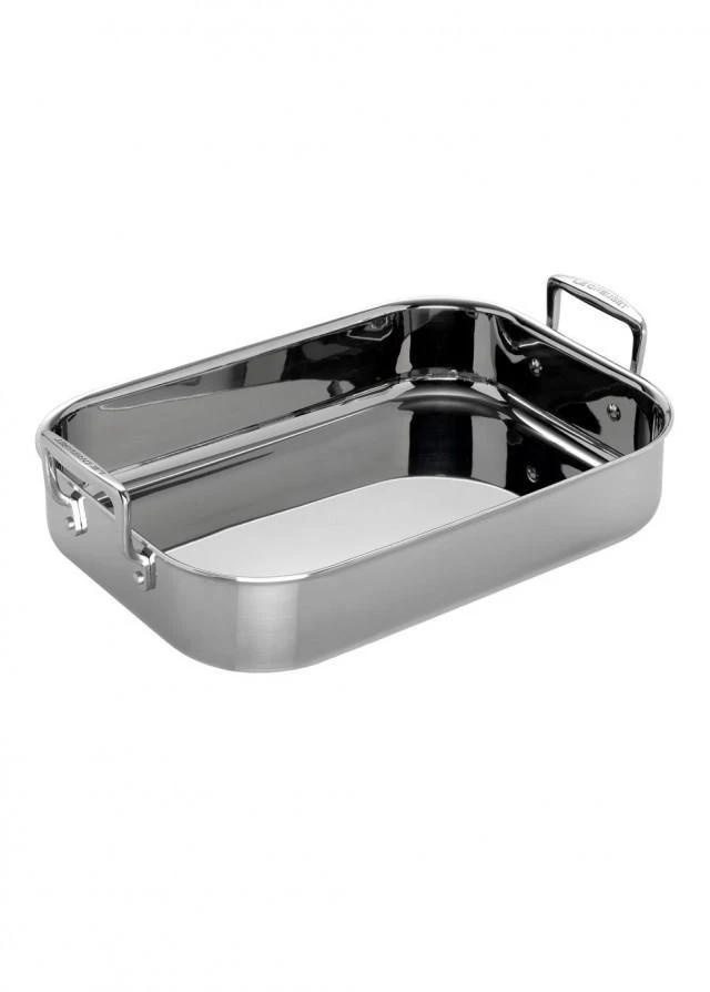 商品Le Creuset|3-ply stainless steel rectangular roaster 35cm,价格¥2314,第1张图片