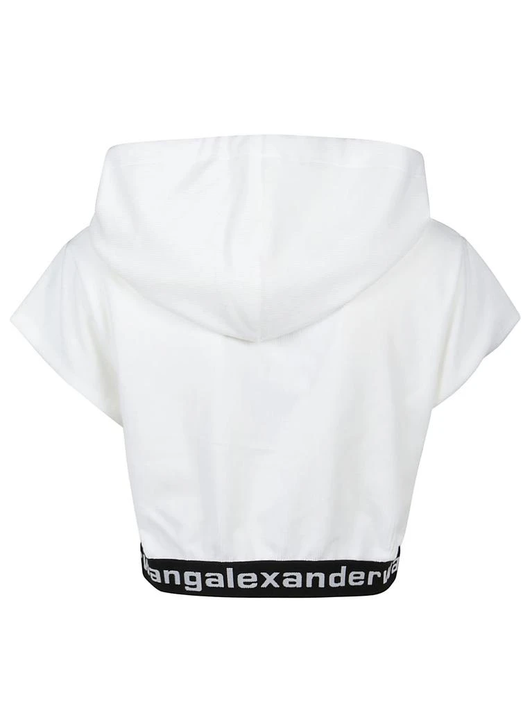 商品Alexander Wang|T by Alexander Wang Stretch Corduroy With Logo Elastic Sleeve Hoody,价格¥2306,第2张图片详细描述