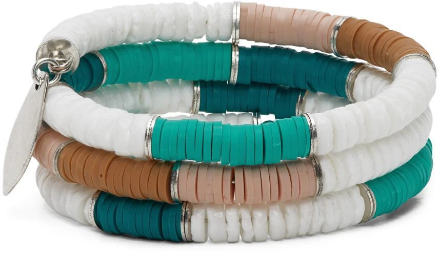 商品Isabel Marant|Green & White Shell Wrap Bracelet,价格¥715,第3张图片详细描述