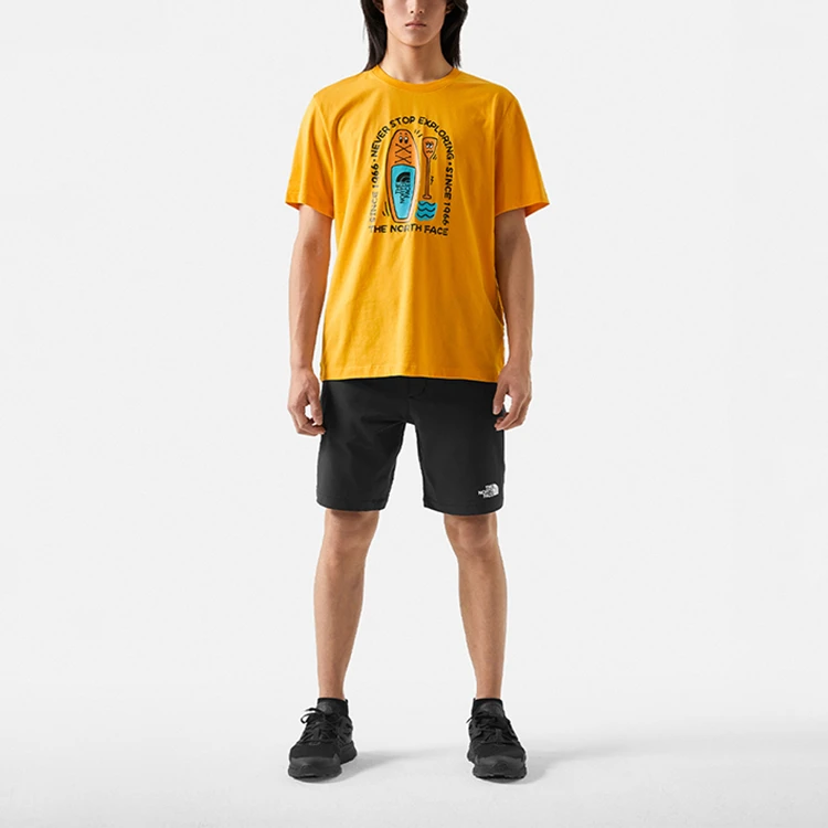 商品[国内直发] The North Face|北面/ SS23 探索系列 图案字母印花圆领短袖T恤 男女同款 黄色,价格¥433,第3张图片详细描述