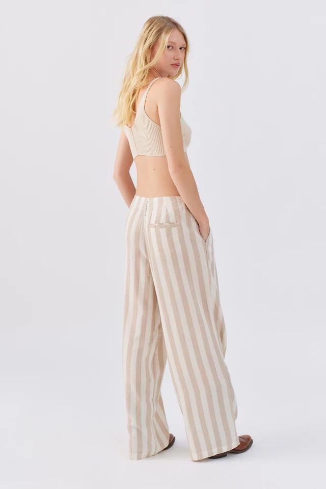 商品Urban Outfitters|UO Nothing But Business Linen Striped Trouser,价格¥148,第4张图片详细描述