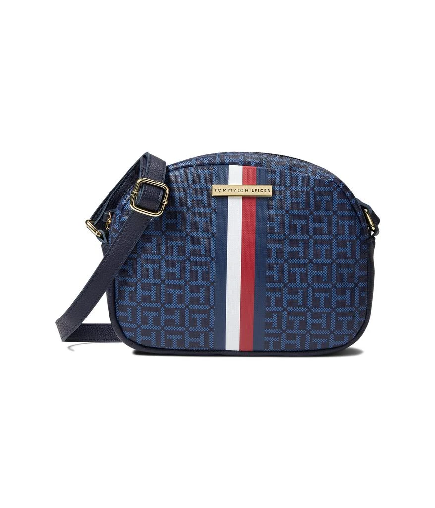 商品Tommy Hilfiger|Waverly II-Crossbody-Coated Square Monogram w/ Varsity Stripe,价格¥446,第1张图片