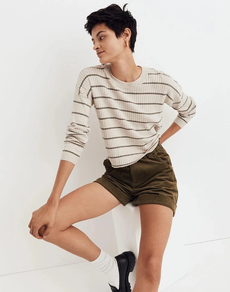 商品Madewell|Lawson Crop Pullover Sweater in Stripe,价格¥277,第2张图片详细描述