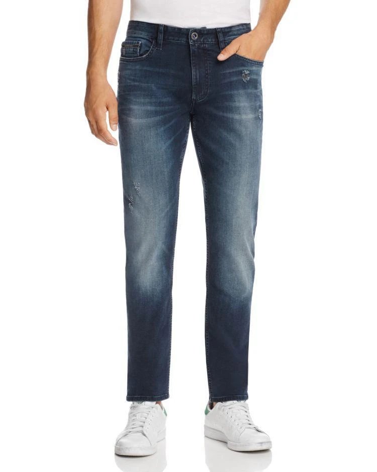 商品Calvin Klein|5-Pocket Slim Fit Jeans in Blue Mamba,价格¥201,第1张图片