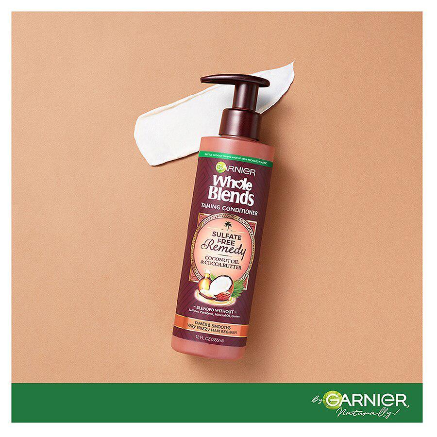 商品Garnier Whole Blends|Sulfate Free Remedy Coconut Oil Conditioner for Frizzy Hair,价格¥63,第5张图片详细描述