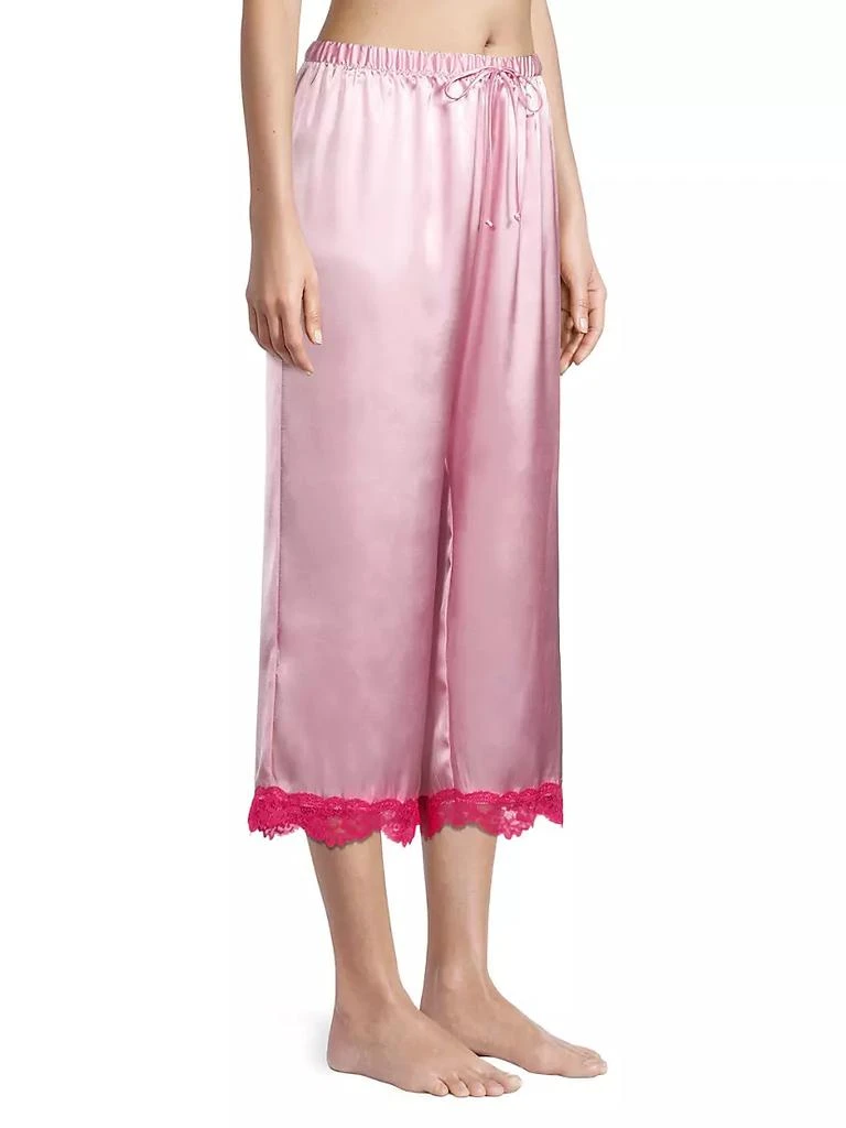 商品In Bloom|Felicity 2-Piece Satin Crop Pajama Set,价格¥510,第4张图片详细描述