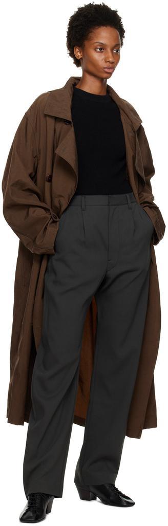 商品Lemaire|Gray Curved Trousers,价格¥5003,第6张图片详细描述