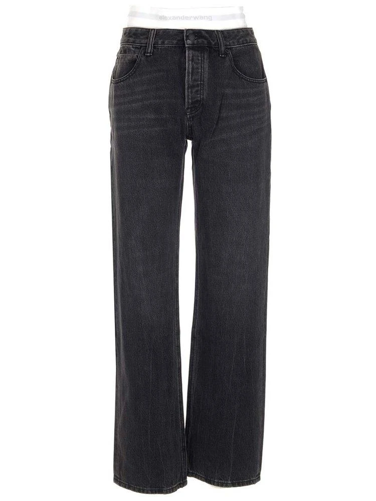 商品Alexander Wang|Alexander Wang Elastic-Underwear Low-Rise Jeans,价格¥2668,第1张图片