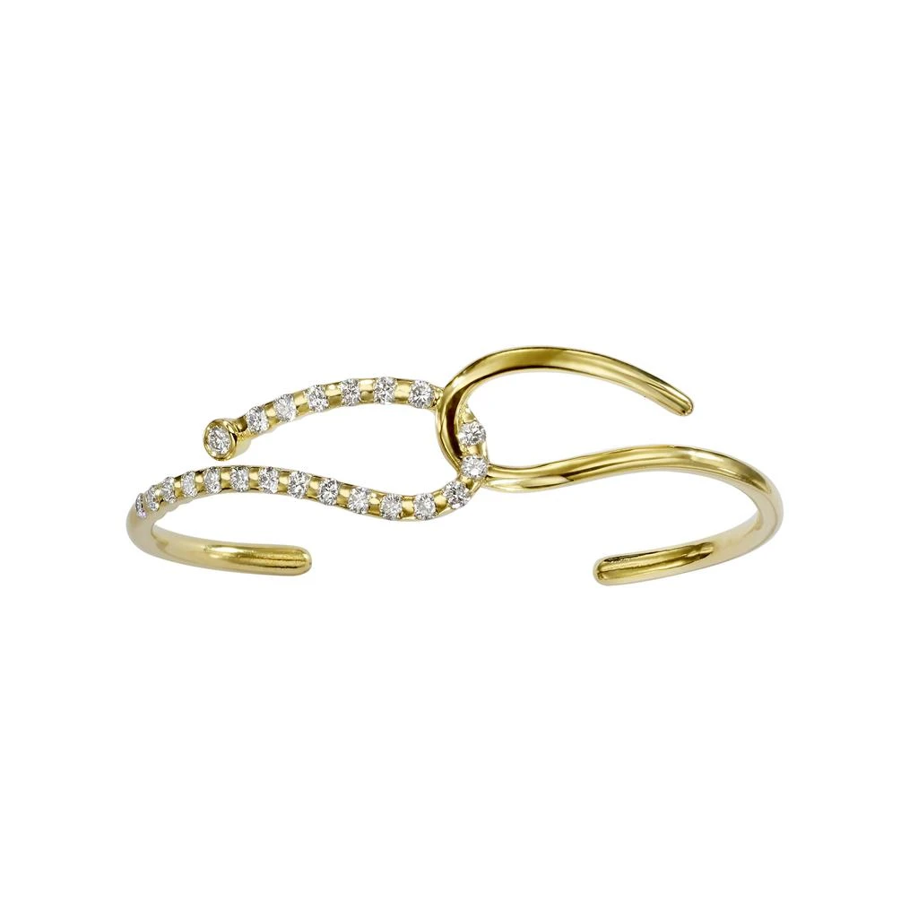 商品AME|Âme Q 18K Yellow Gold, Lab-Grown Diamond 1.36ct. tw. Double Wrist Cuff Bracelet,价格¥32956,第4张图片详细描述