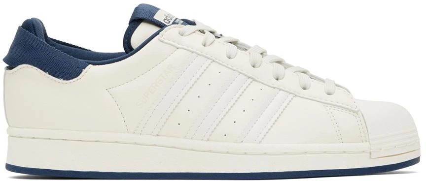 商品Adidas|Off-White & Navy Parley Edition Superstar Sneakers,价格¥441,第1张图片