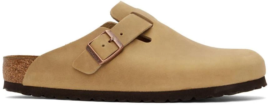 商品Birkenstock|Beige Regular Boston Clogs,价格¥1347,第1张图片