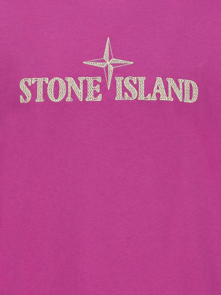 商品Stone Island|Stone Island Logo Printed Crewneck T-Shirt,价格¥1585,第3张图片详细描述