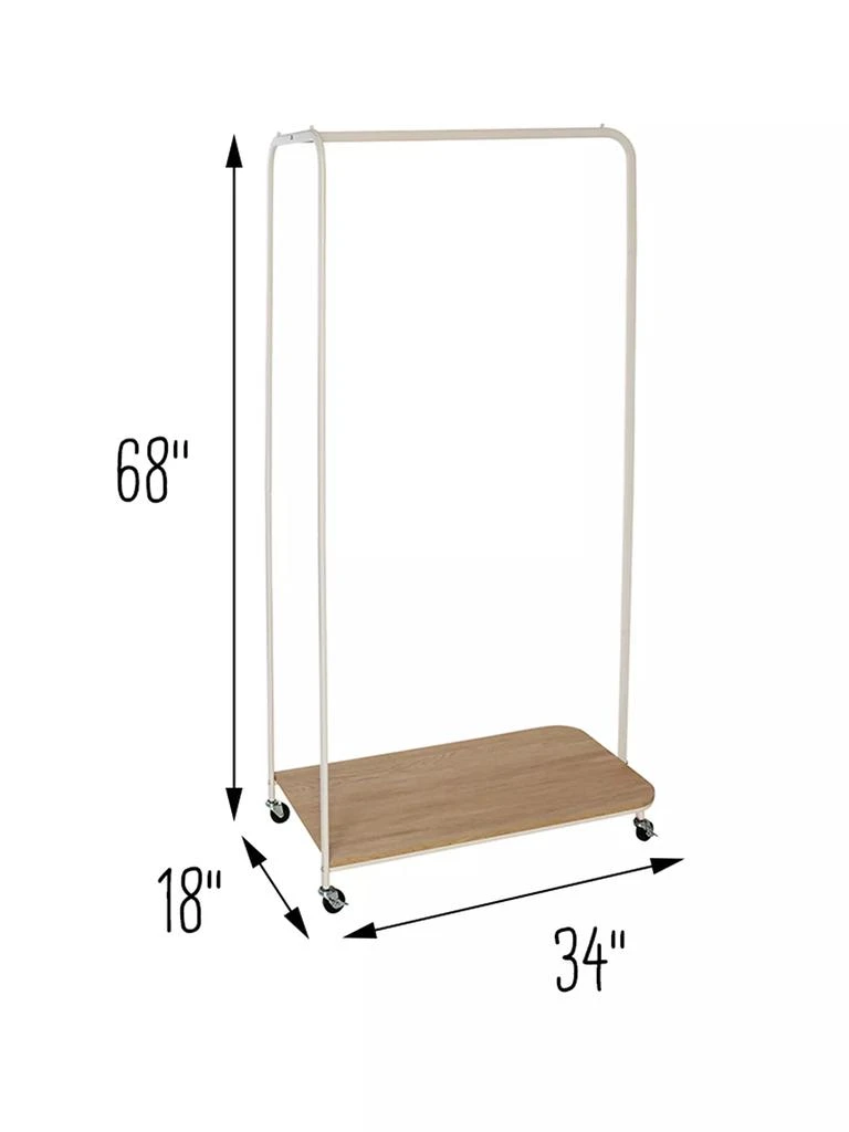 Rolling Clothes Rack With Shoe Shelf 商品