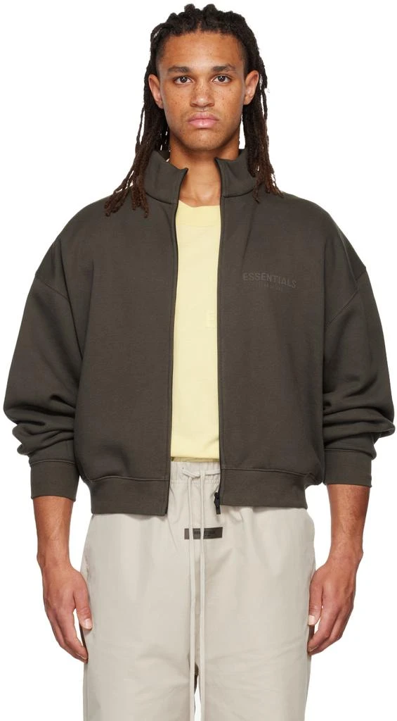 商品Essentials|Gray Full Zip Jacket,价格¥669,第1张图片