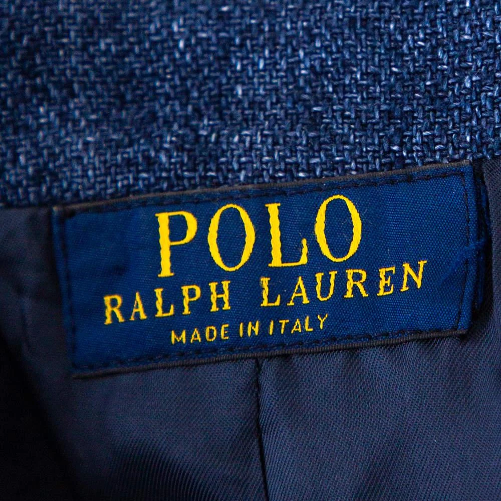 商品[二手商品] Ralph Lauren|Polo Ralph Lauren Indigo Blue Linen Button Front Blazer S,价格¥1759,第5张图片详细描述