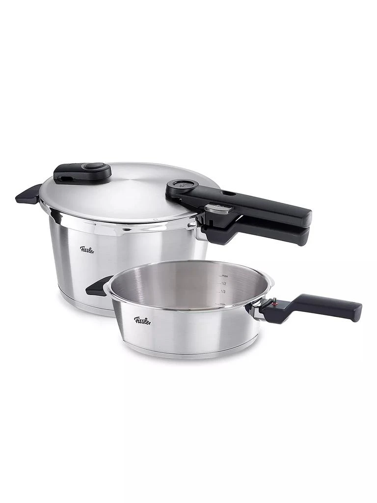 商品Fissler|Vitaquick® Premium 2-Piece 2.6-Quart Pressure Skillet & 4.8-Quart Pressure Cooker Set,价格¥2773,第1张图片