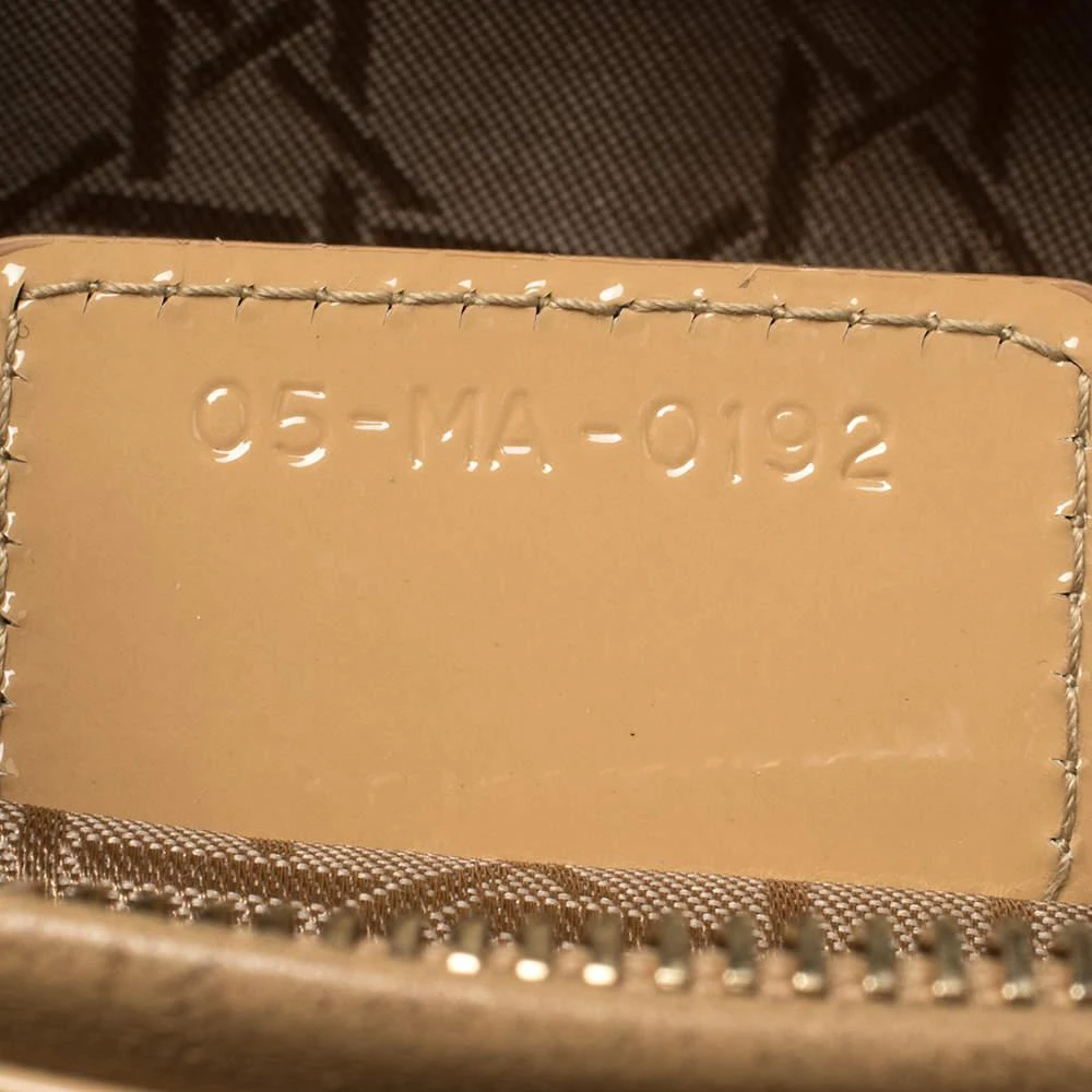 Dior Beige Cannage Patent Leather Large Lady Dior Tote 商品