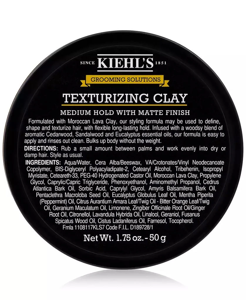 商品Kiehl's|Grooming Solutions Texturizing Clay, 1.75-oz.,价格¥127,第2张图片详细描述