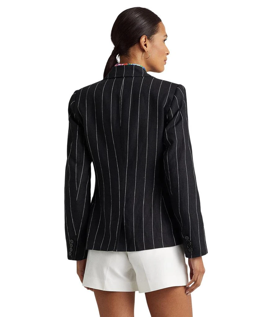商品Ralph Lauren|Petite Pinstripe Linen Blazer,价格¥1187,第2张图片详细描述