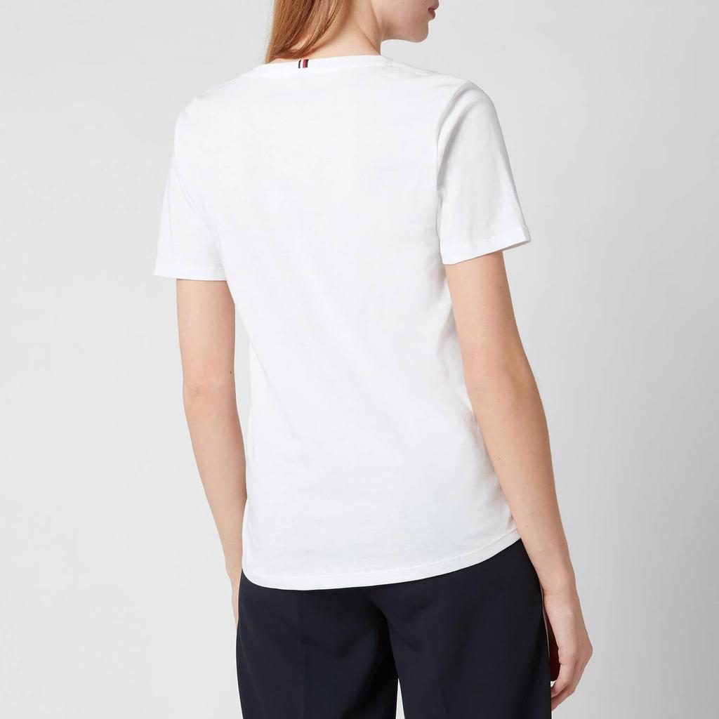 商品Tommy Hilfiger|Tommy Sport Women's Regular Crew Neck Graphic T-Shirt - Th Optic White,价格¥149,第4张图片详细描述