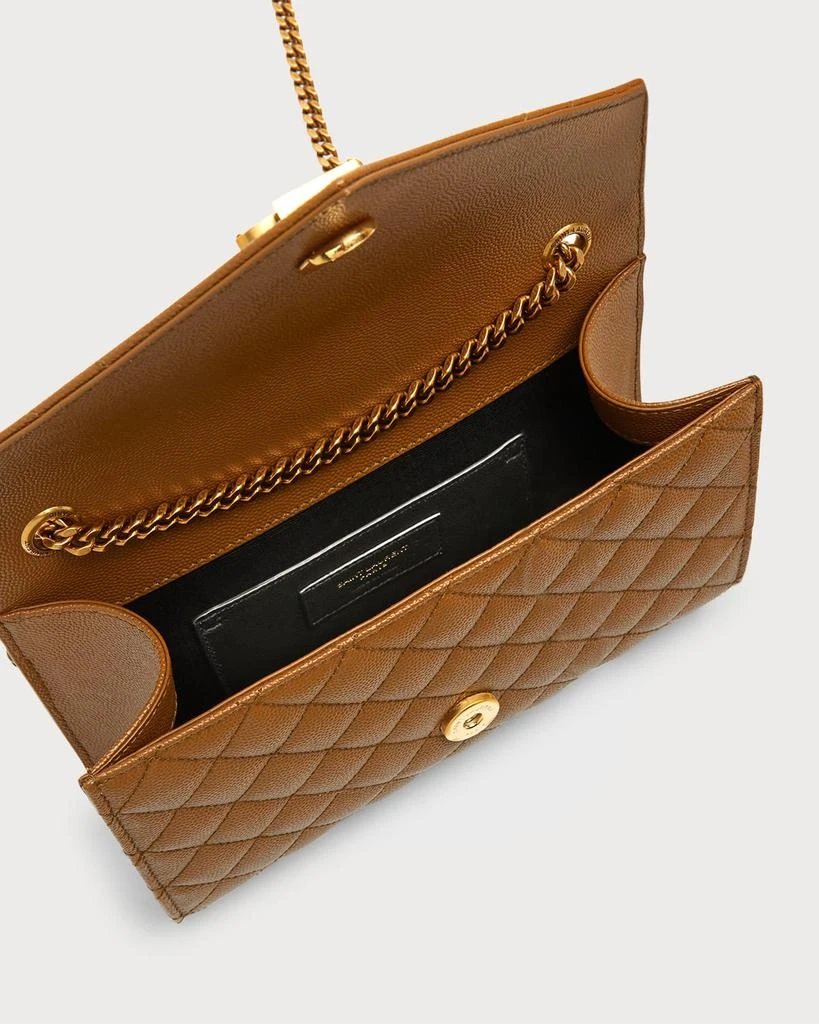 商品Yves Saint Laurent|Envelope Triquilt Small YSL Shoulder Bag in Grained Leather,价格¥20502,第3张图片详细描述