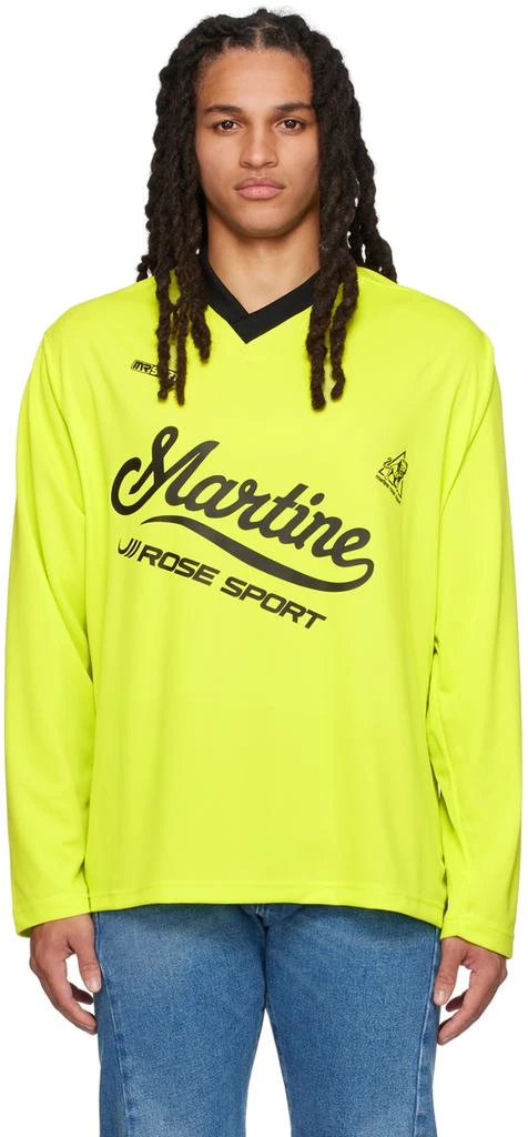 商品Martine Rose|Yellow Twist Long Sleeve T-Shirt,价格¥1596,第1张图片