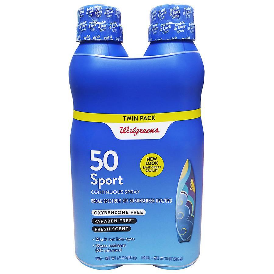 商品Walgreens|Sport Spray Sunscreen SPF 50,价格¥101,第1张图片