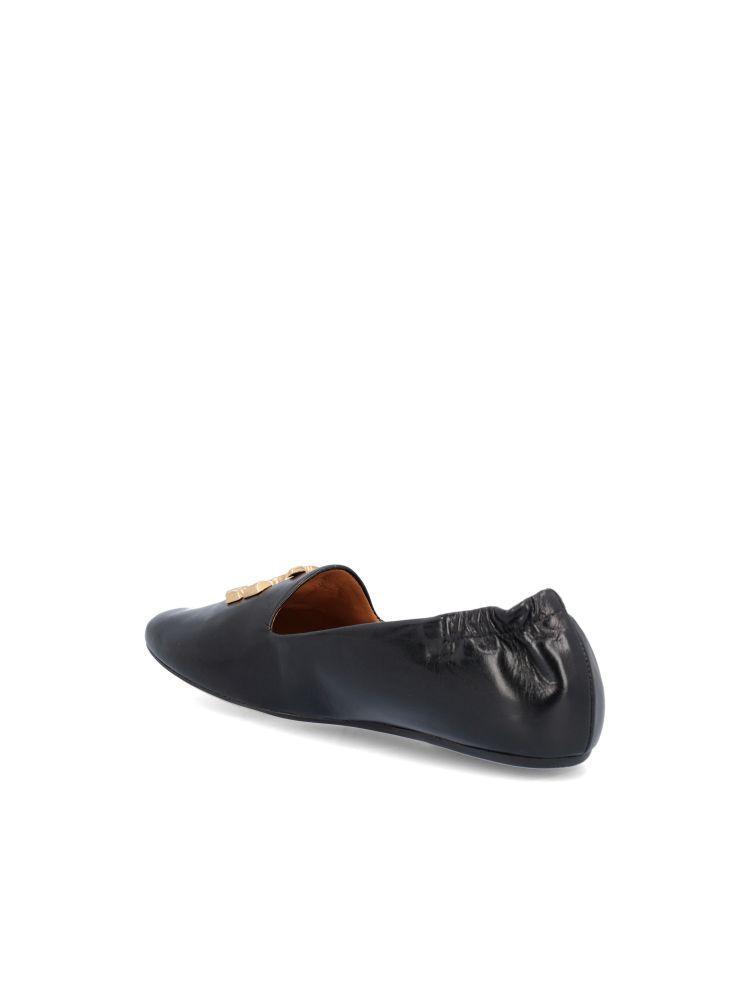 商品Tory Burch|Tory Burch Women's  Black Leather Flats,价格¥2358-¥2646,第5张图片详细描述