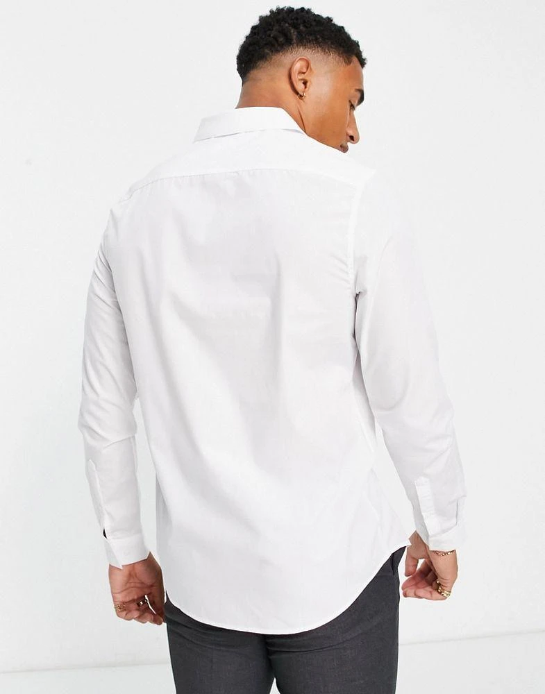 商品ASOS|ASOS DESIGN regular fit shirt in white,价格¥152,第3张图片详细描述