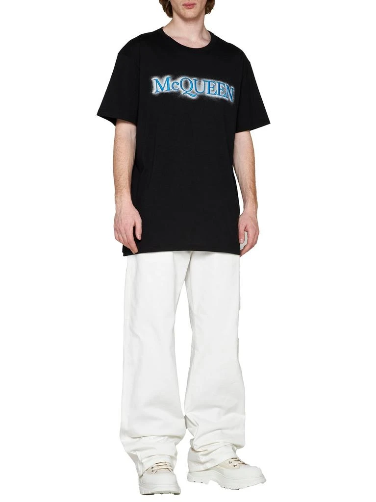 商品Alexander McQueen|Alexander McQueen Logo Printed Crewneck T-Shirt,价格¥2767,第5张图片详细描述