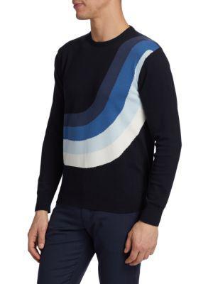 商品Saks Fifth Avenue|Wave Intarsia Sweater,价格¥480,第3张图片详细描述