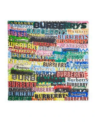 商品Burberry|Tag Print Scarf,价格¥5150,第5张图片详细描述