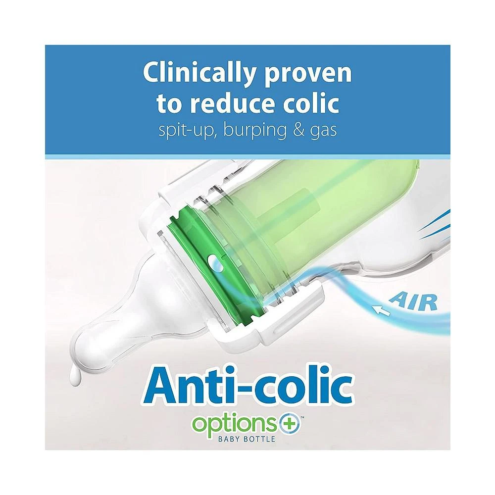 商品Dr. Browns|15 Piece Natural Flow Anti-Colic Options+ Narrow Baby Bottle Gift Set,价格¥326,第2张图片详细描述