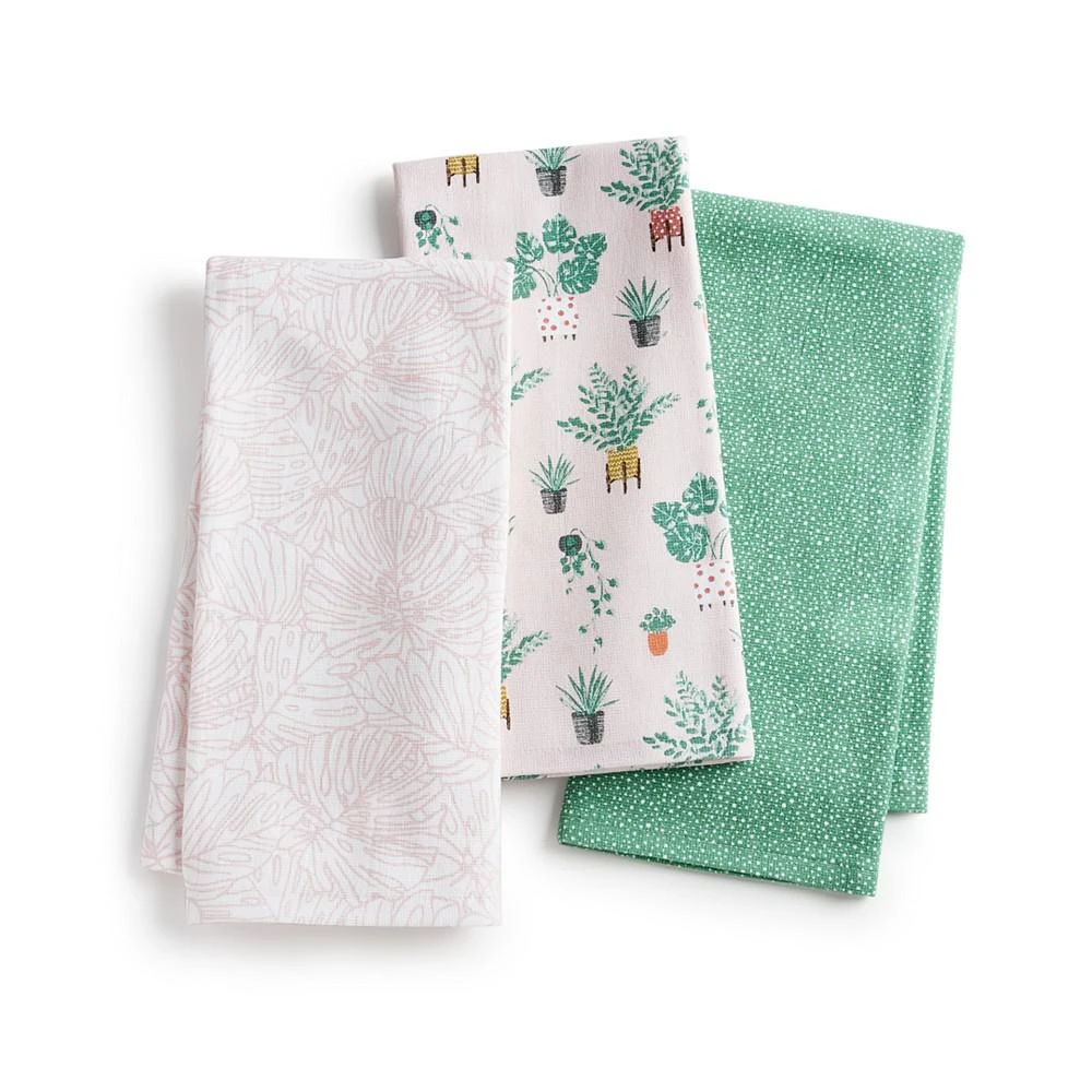 商品The Cellar|Fashion Plants 3-Pack Towel Set,价格¥62,第1张图片