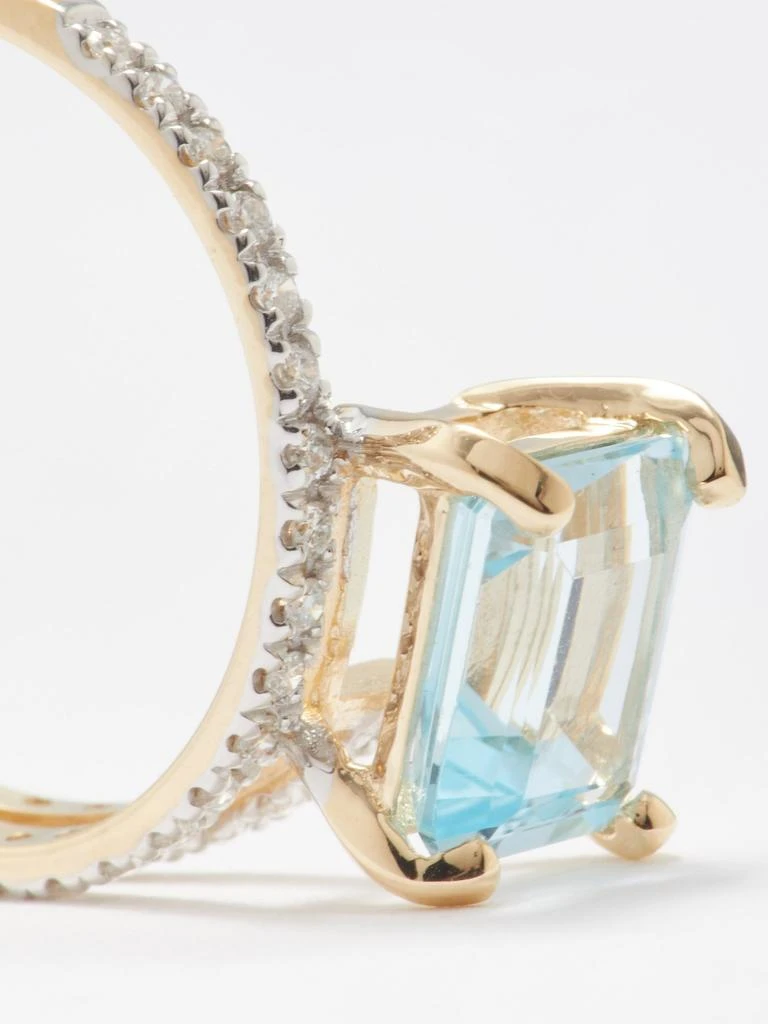 商品MATEO|Point of Focus diamond, topaz & 14kt gold ring,价格¥8913,第4张图片详细描述