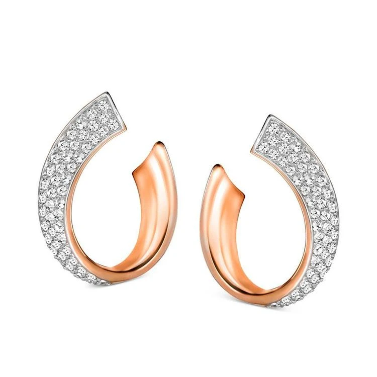 商品Swarovski|Pavé Swirl Stud Earrings,价格¥517,第2张图片详细描述