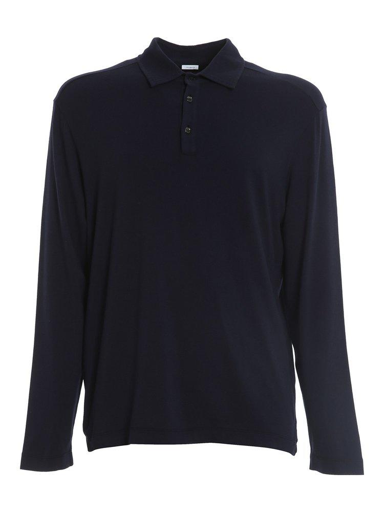 Malo Long Sleeved Jersey Polo Shirt商品第1张图片规格展示