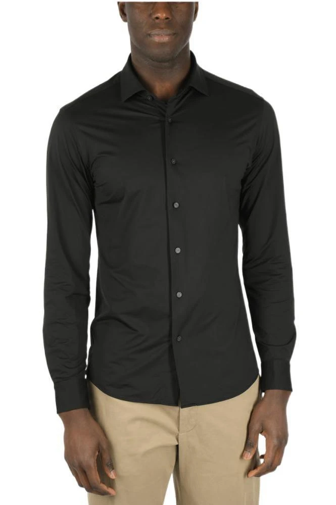 商品Zegna|Ermenegildo Zegna Men's Black Other Materials Shirt,价格¥2243,第1张图片