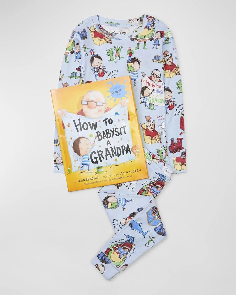 商品Books To Bed|Boy's How To Babysit A Grandpa Pajama Gift Set, Size 2-6,价格¥456,第1张图片