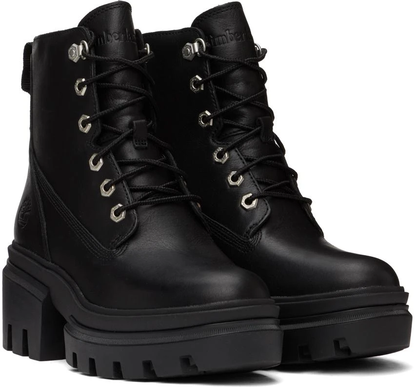 商品Timberland|Black Everleigh Lace-Up Boots,价格¥1164,第4张图片详细描述