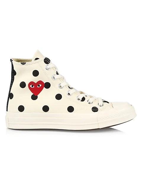 商品Comme des Garcons|CdG PLAY x Converse Unisex Chuck Taylor All Star Polka Dot High-Top Sneakers,价格¥1107,第1张图片