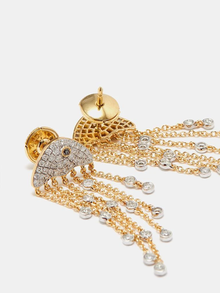 商品Yvonne Léon|Jellyfish diamond & 18kt gold earrings,价格¥39175,第4张图片详细描述