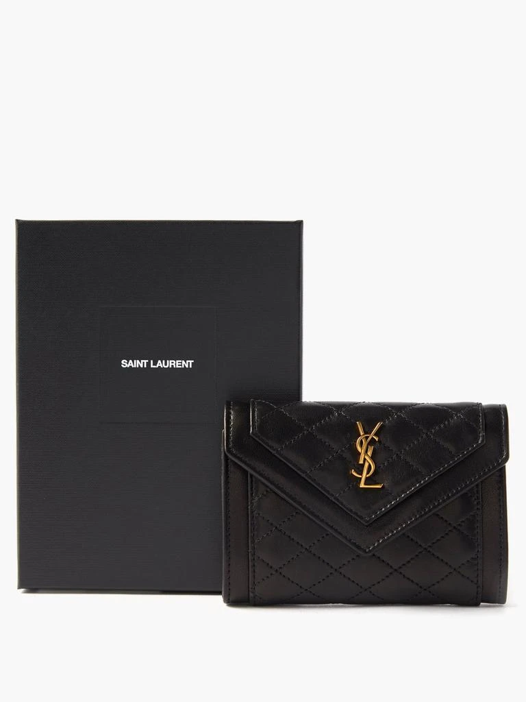 商品Yves Saint Laurent|Gaby YSL-plaque quilted-leather coin purse,价格¥4639,第5张图片详细描述